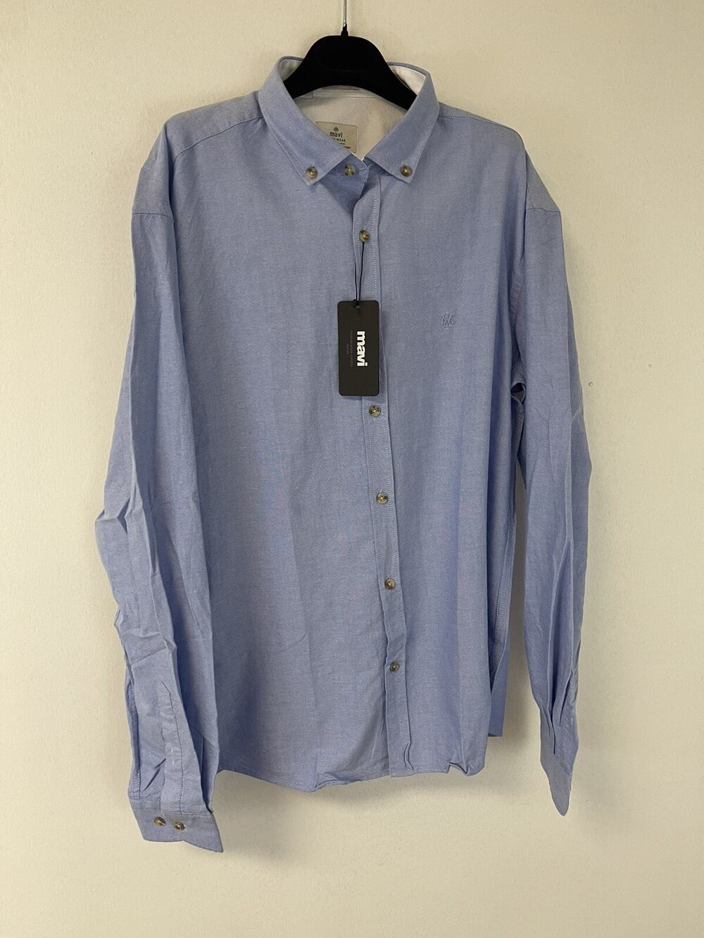 Mavi Shirt Mens Small Button Up Blue Dress Shirt Long Sleeve New N209